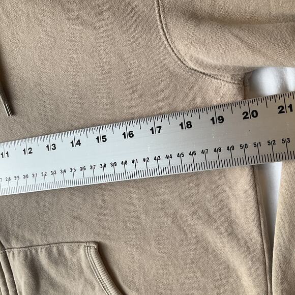 Classic Elements Women Hoodie Jacket Size SP Beige Fleece Zipper Long Sleeve - Picture 4 of 8